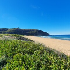 view from the beach