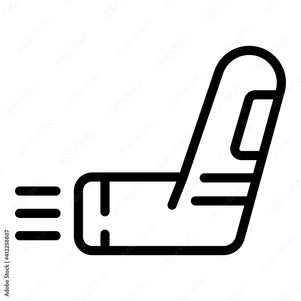 Poster allergy inhaler icon. outline allergy inhaler vector icon for web design isolated on white backgroun