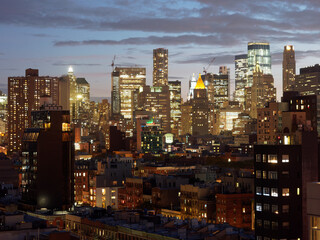 Fototapeta na wymiar Blick auf die Skyline New York