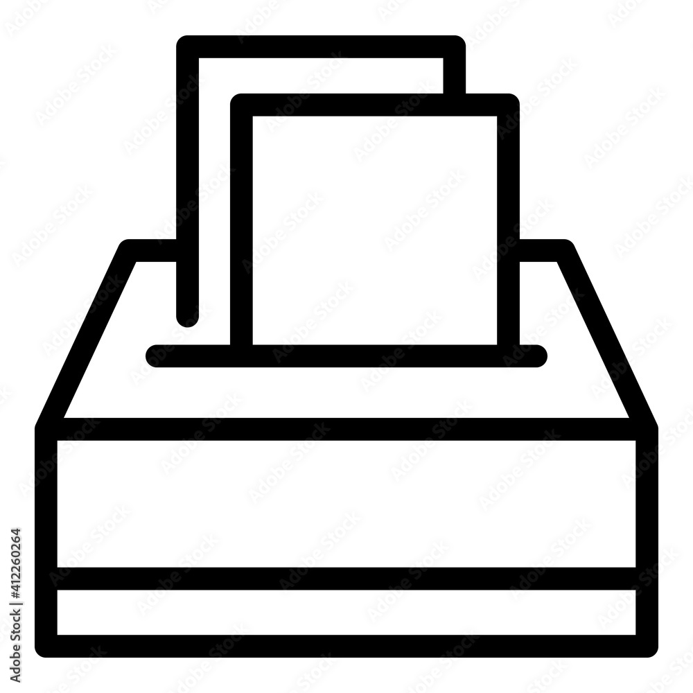 Poster table handkerchief icon. outline table handkerchief vector icon for web design isolated on white bac