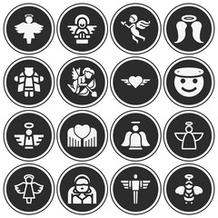 16 pack of ca  filled web icons set