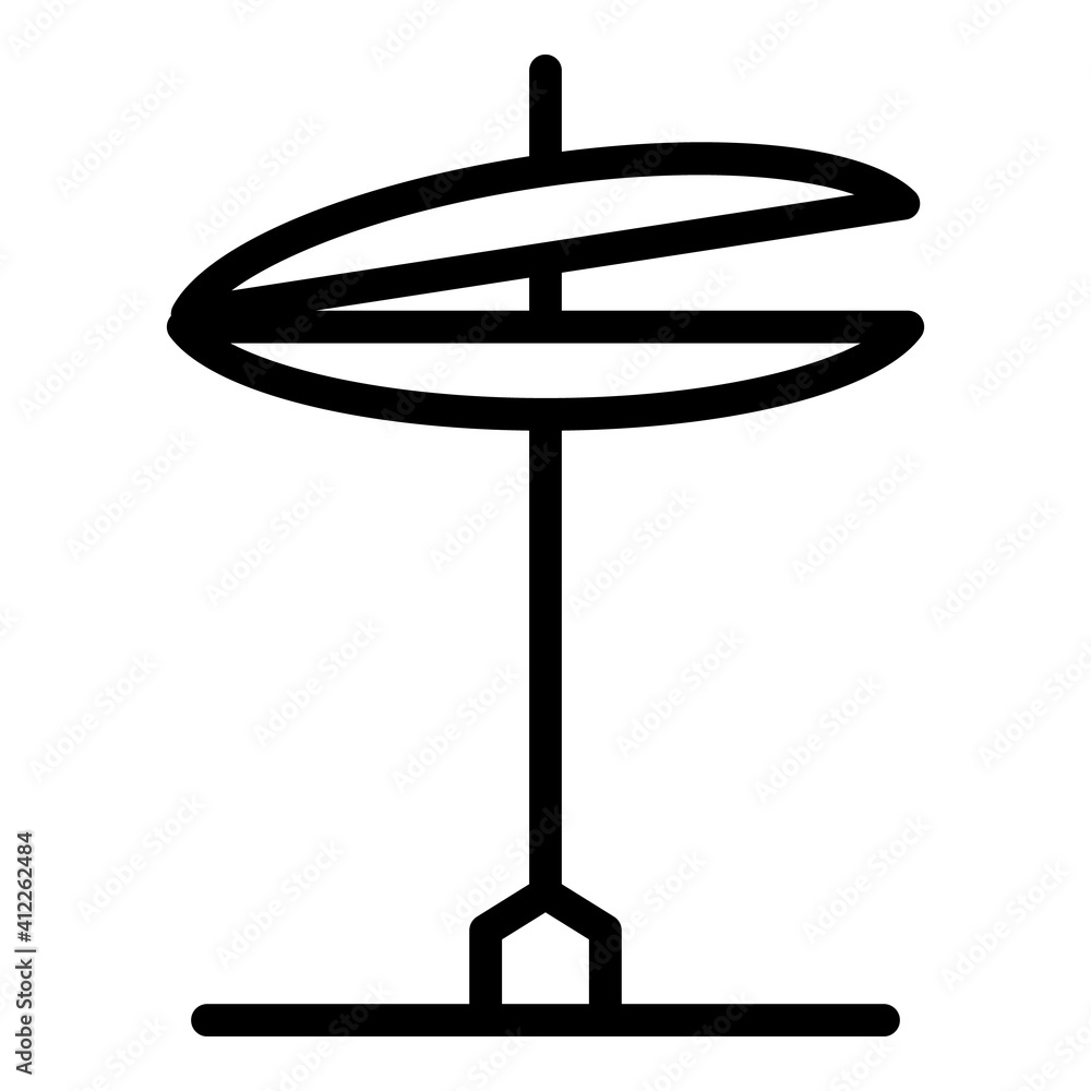 Poster drum instrument icon. outline drum instrument vector icon for web design isolated on white backgroun