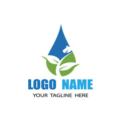 Water drop Logo Template vector illustration design