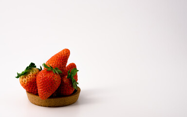 strawberries in a plate