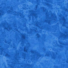 Blue ink and watercolor frost texture on white paper background. Paint leaks and decalcomania effects. Hand-painted gouache abstract image. Mess on the canvas.