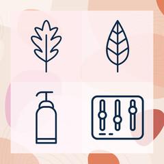 Simple set of generosity related lineal icons