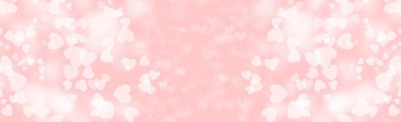 Abstract Backgrounds hart bokeh isolated on white background in valentine 's day