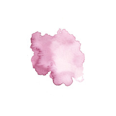 pink watercolor strokes, wash off, dye