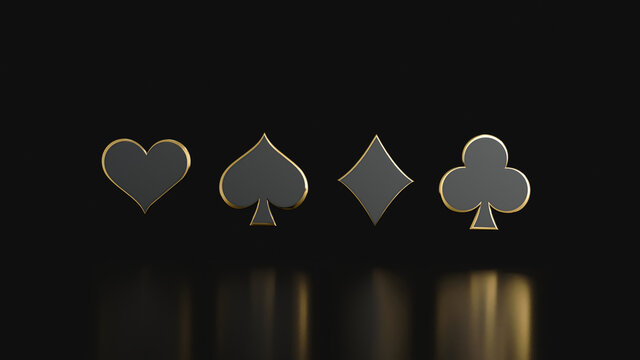 3d Rendering Play card Icon