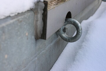 Schnee auf dem Anhänger