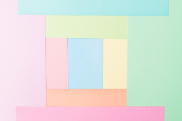 Background made with pastel palette construction papers of different colors