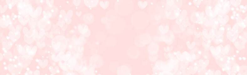 Abstract Backgrounds hart with bokeh pink background in valentine 's day