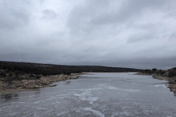  storm over the river