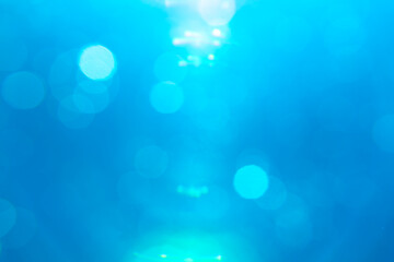 Beautiful blue background with bokeh