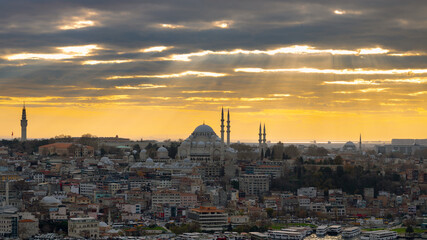 Suleymaniye Mosque from Galata Tower