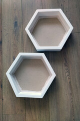  wood honeycomb shelves for interior decor