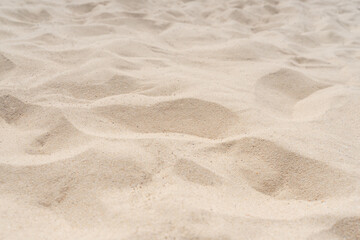 Fototapeta na wymiar Sand nature texture in summer beach as background.