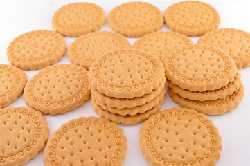 A lot of diet cookies are round in shape.