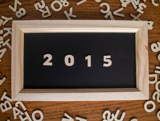 2015 on a chalkboard