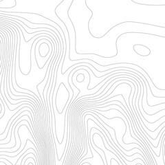 Contour vector. Topographic map on white background. Topo map elevation lines. Contour vector abstract vector illustration. Geographic world topography.