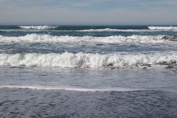 Waves on beach