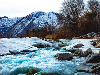 river in the mountains