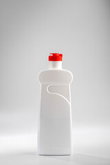 Bathroom cleaner on a gray background