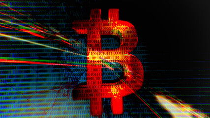 Bitcoin cryptocurrency illustration