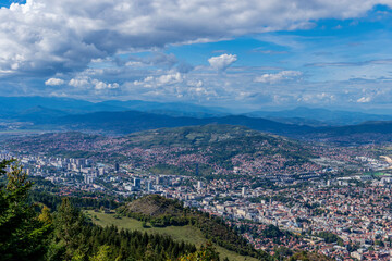 view of the city of the mountains
