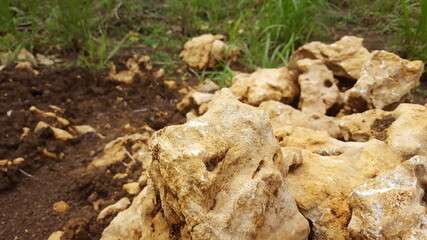 textured rock