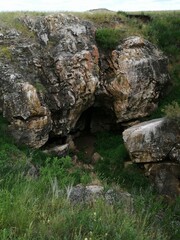 Fototapeta na wymiar cave, rock, summer, nature