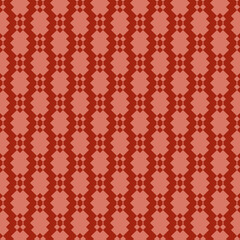 Vector seamless pattern with diamond grid, net, lattice, rhombuses. Ethnic style. Pink and brown geometric texture. Simple abstract background. Repeat design for decor, print, wallpaper, fabric, wrap