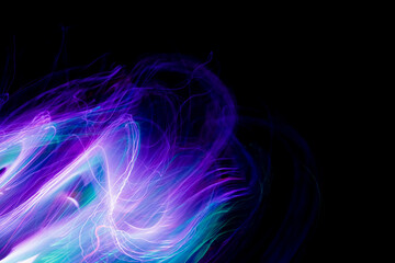 Fototapeta premium Electric lighting effect, abstract techno backgrounds for your design