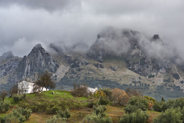 olive grove and country house in the natural park of the Subbetic mountains in Cordoba. Spain