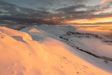 Fotobehang Pentland Hills Winter Sunrise © Chris