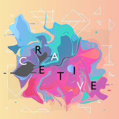 Vector, abstract geometric background
