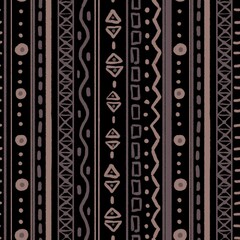 black and white seamless pattern. Abstract ethnic design for fabric, wallpaper, textile and packaging 