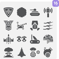 Simple set of commanded related filled icons.