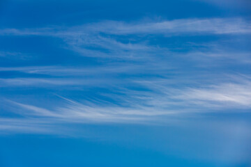 Picturesque textured clouds in the sky at the daytime