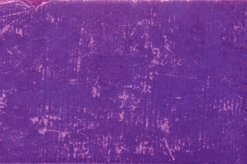 Cardboard purple abstract pattern texture close-up. Retro old paper background. Grunge concrete wall. Vintage blank wallpaper.