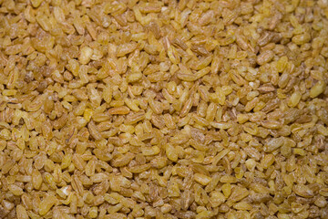 Macro shot of organic bulgur