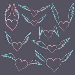 heart with wings