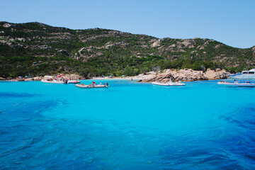 Fototapeta na wymiar Italy, Sardinia - view of the Maddalena islands