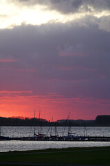 Abend am Veerse Meer in Zeeland