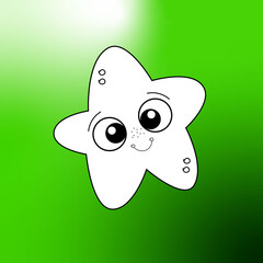 beautiful star banner illustration background design graphic art cartoon cute line stars business