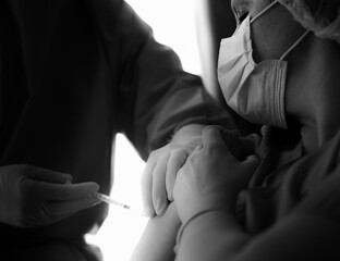 Vacunación de Covid-19 en España, personal sanitario