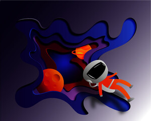 Non-commercial, totally paper cut illustration that was made for giving some colors to the routine self-isolation times. 