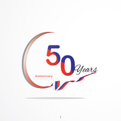 anniversary celebration logotype green and red colored. seventy eight years birthday logo on white background.