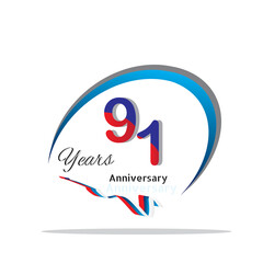 anniversary celebration logotype green and red colored. seventy eight years birthday logo on white background.
