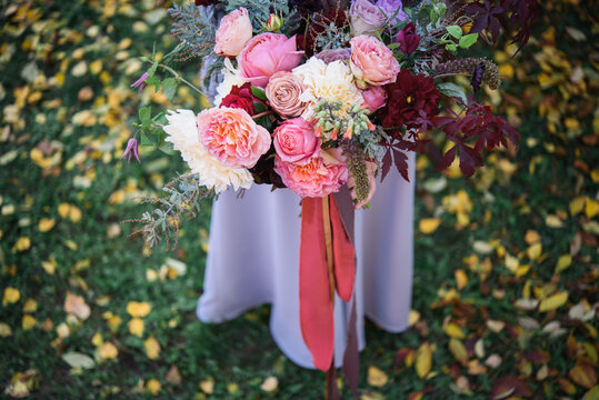 Autumn themed Wedding Floral Bouquet; fall flowers bouquet